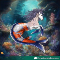 Horse Color:Watercolor Liver Red Dun Pearl Splash