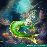 Horse Color:Watercolor White Spotted Silver Brown Ice 