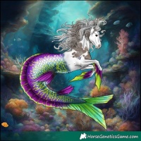 Horse Color:White Spotted Silver Black Splash 