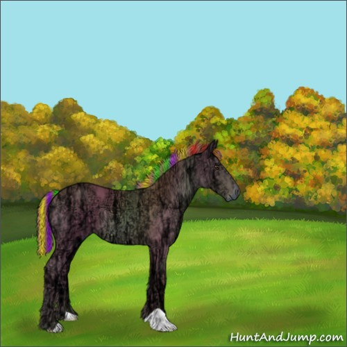 Horse Color:Painted Watercolor Chestnut Ice 