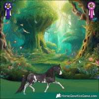 Horse Color:Smoky Black Sabino 