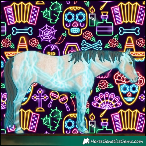 Horse Color:Thunderstruck Amber Champagne Roan 