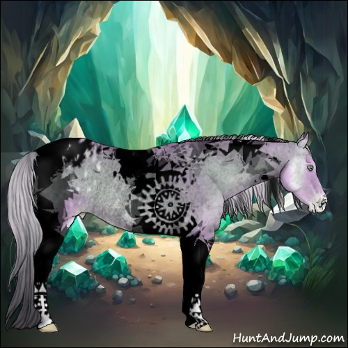 Horse Color:Void Watercolor Palomino Pearl Onyx Tobiano Varnish Rabicano
