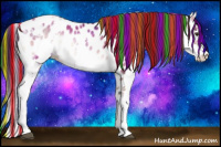Horse Color:Painted Liver Red Onyx Ice Roan Splash Near Leopard 
