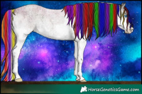 Horse Color:Painted Liver Red Onyx Ice Roan Splash 
