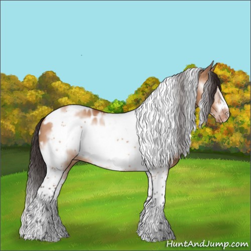 Horse Color:Brown Dun Tobiano Frame Blanket 
