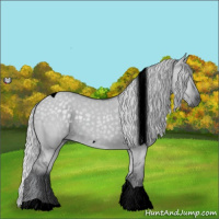 Horse Color:Void Silver Grullo Chinchilla Tobiano 