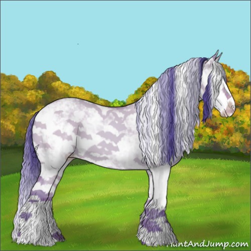 Horse Color:Watercolor Classic Champagne Dun Sabino 