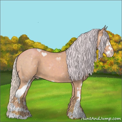 Horse Color:Watercolor Silver Classic Champagne Sabino 