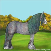 Horse Color:Painted Nacre Black Ice Sabino 