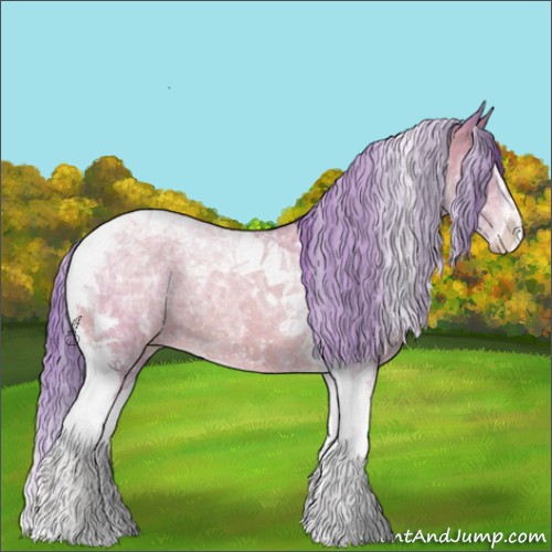 Horse Color:Watercolor Classic Champagne Ice Sabino Tobiano 