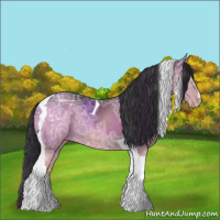 Horse Color:Brown Ice Tobiano Varnish