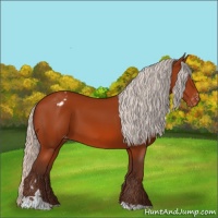 Horse Color:Silver Bay Tobiano Varnish 