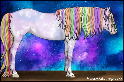 Horse Color:Painted Watercolor White Spotted Gold Champagne Dun Rabicano