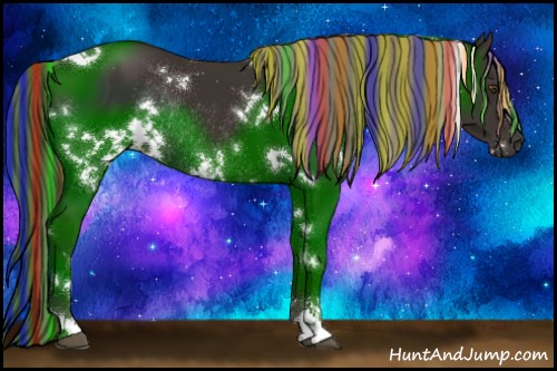 Horse Color:Painted White Spotted Liver Chestnut Sabino Rabicano 
