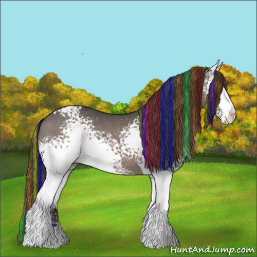 Horse Color:Painted White Spotted Black Tobiano 