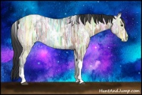 Horse Color:White Spotted Brown Ice Dun Tobiano Rabicano 