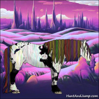 Horse Color:Painted Classic Champagne Ice Tobiano Rabicano 