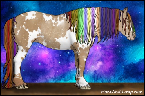 Horse Color:Painted White Spotted Classic Cream Champagne Rabicano