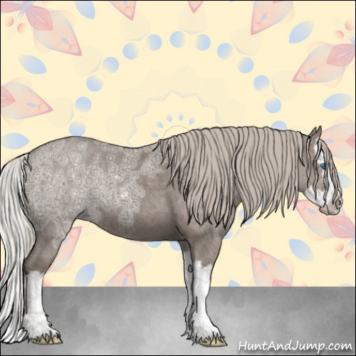 Horse Color:Silver Grullo Ice Sabino Splash