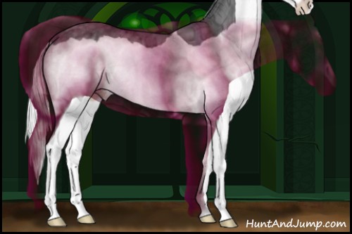 Horse Color:Silver Black Chinchilla Ice Splash 