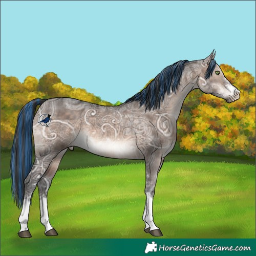 Horse Color:Painted Brown Ice Dun Mushroom