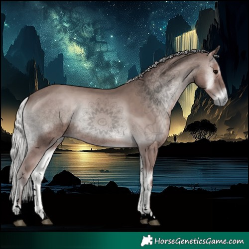 Horse Color:Void Platinum Silver Blue Onyx 
