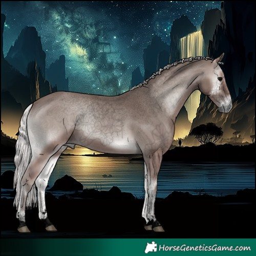 Horse Color:Void Platinum Silver Blue Onyx 