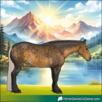Horse Color:Silver Buckskin 