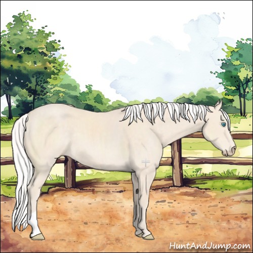Horse Color:Silver Perlino 