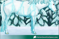 Horse Color:Thunderstruck Liver Chestnut Chinchilla Splash Tobiano Blanket Rabicano 