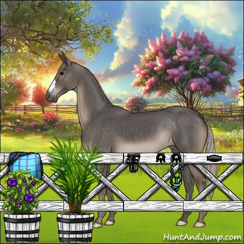 Horse Color:Silver Black 
