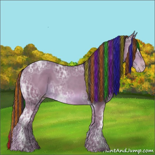 Horse Color:Painted Classic Champagne Ice 