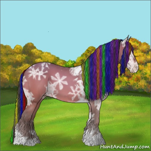 Horse Color:Painted Sable Champagne Ice Tobiano 