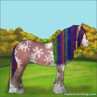 Horse Color:Painted Sable Champagne Ice Tobiano 