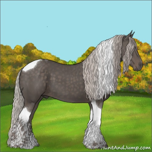Horse Color:Silver Black Sabino Tobiano 