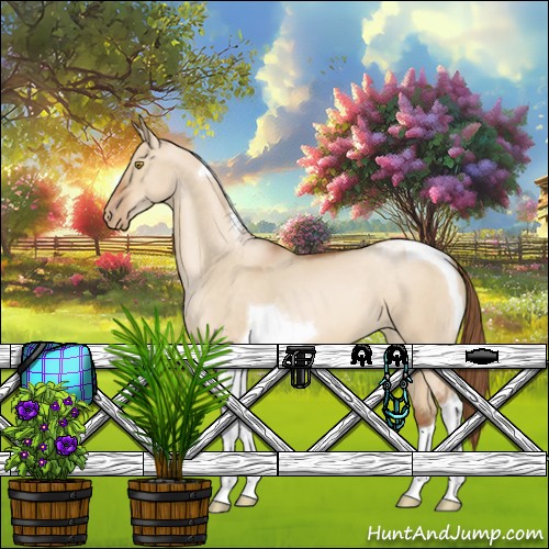Horse Color:Brown Pearl Dun Tobiano