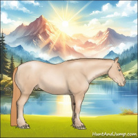 Horse Color:Gold Champagne Pearl Rabicano  and Gold Champagne Pearl Rabicano 