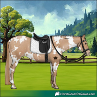 Horse Color:White Spotted Black Pearl 