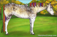 Horse Color:Painted White Spotted Liver Red Onyx Ice 