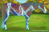 Horse Color:Painted Thunderstruck Chestnut Sabino Splash Appaloosa 