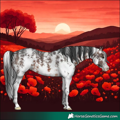 Horse Color:Brown Sabino 