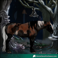 Horse Color:Void White Spotted Silver Brown Splash Tobiano 