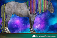 Horse Color:Painted Classic Champagne Ice Roan 