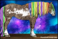 Horse Color:Painted Silver Classic Champagne Ice Frame 