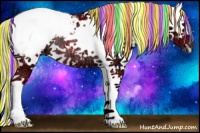 Horse Color:Painted White Spotted Silver Brown Ice Snowcap Rabicano 