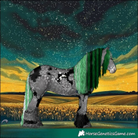 Horse Color:Painted Silver Smoky Black Chinchilla Splash Tobiano 
