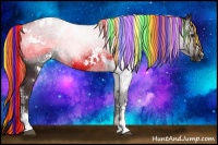 Horse Color:Painted White Spotted Liver Chestnut Rabicano 