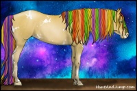Horse Color:Painted White Spotted Classic Champagne Roan Pearl Rabicano 