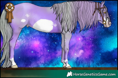 Horse Color:Watercolor Gold Champagne Frame Rabicano 